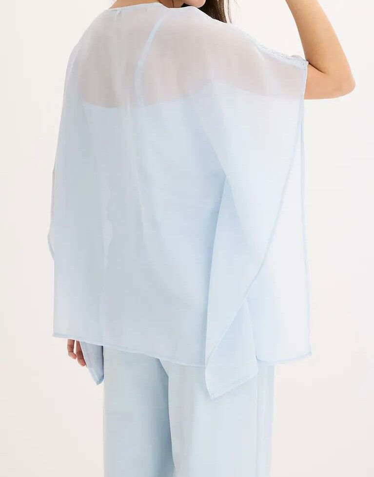 TUNIKA DAMSKA PLUS SIZE DEKOLT V RĘKAW 3/4