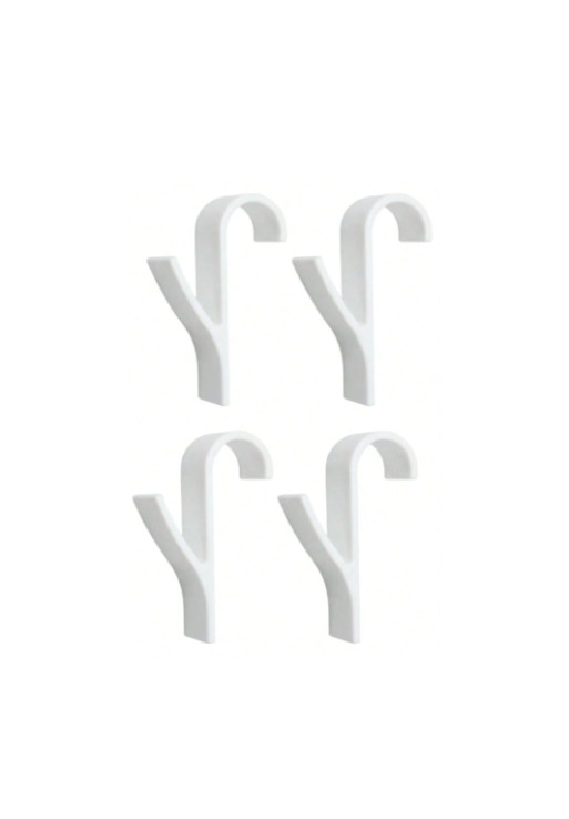 biały wieszak 4-pack
