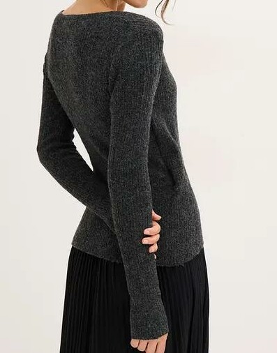 SWETER DAMSKI SZARY