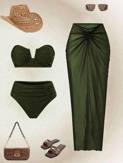 trzyczęściowy komplet bikini