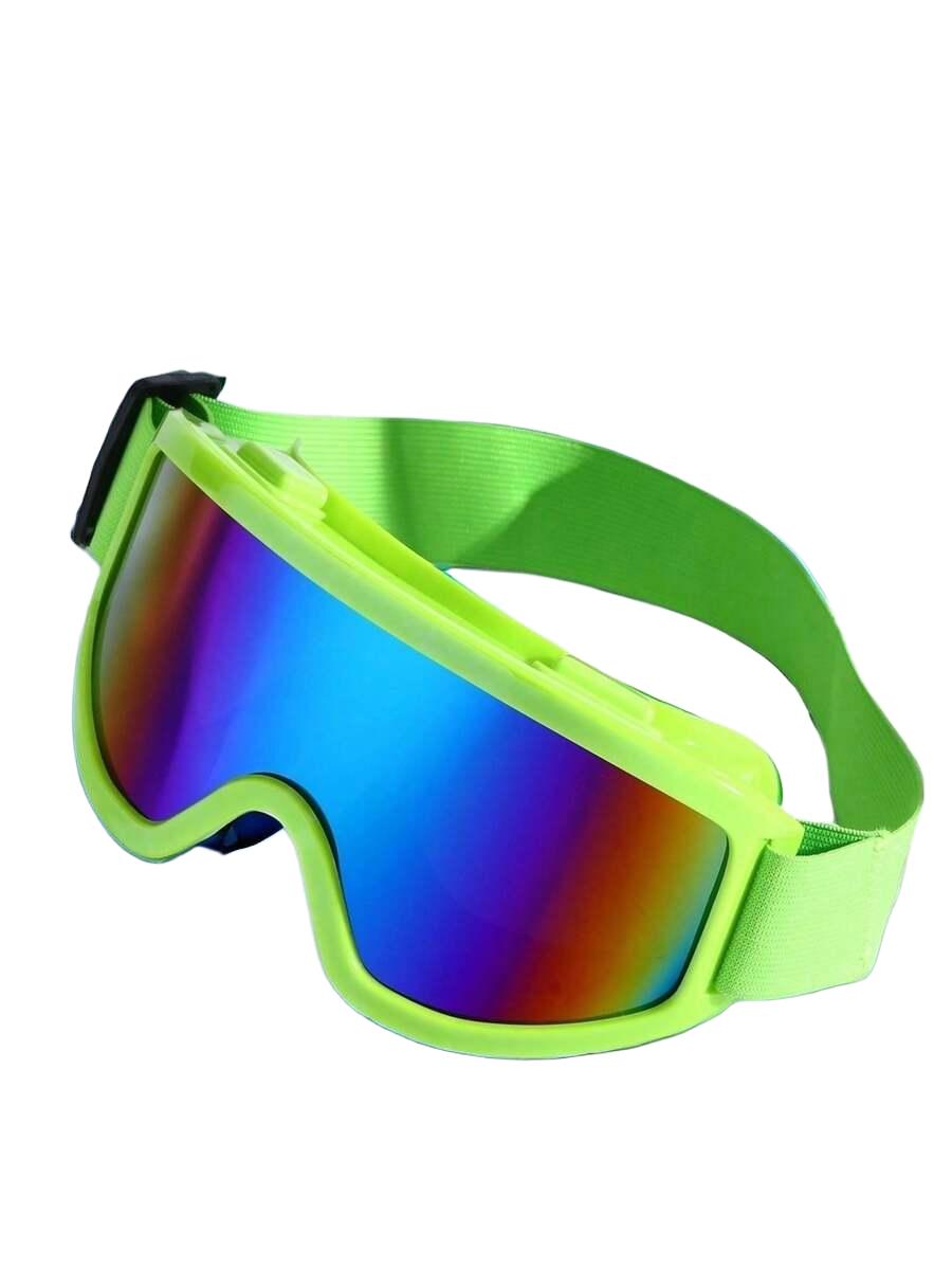zielone okulary narciarskie