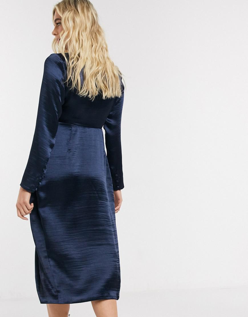 CIĄŻOWA MIDI SUKIENKA V NECK