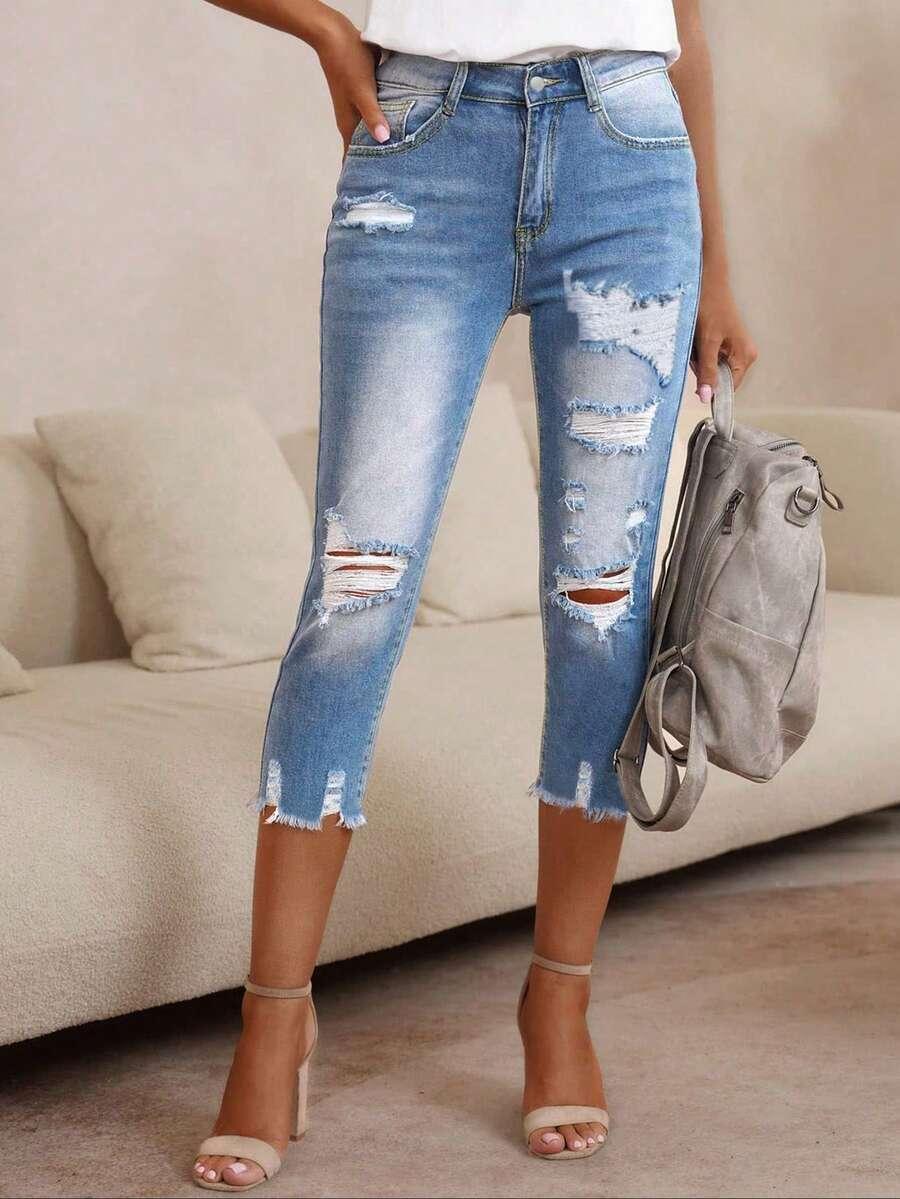 NIEBIESKIE SPODENKI JEANS