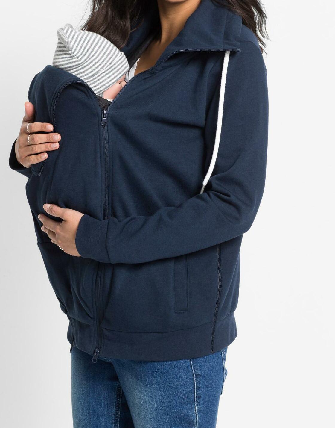 BLUZA ROZPINANA CIĄŻOWA Z WSTAWKĄ NIEMOWLĘCA