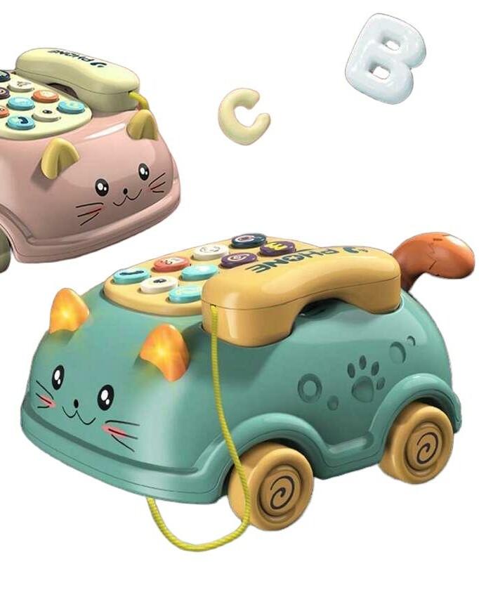zielona zabawka telefon
