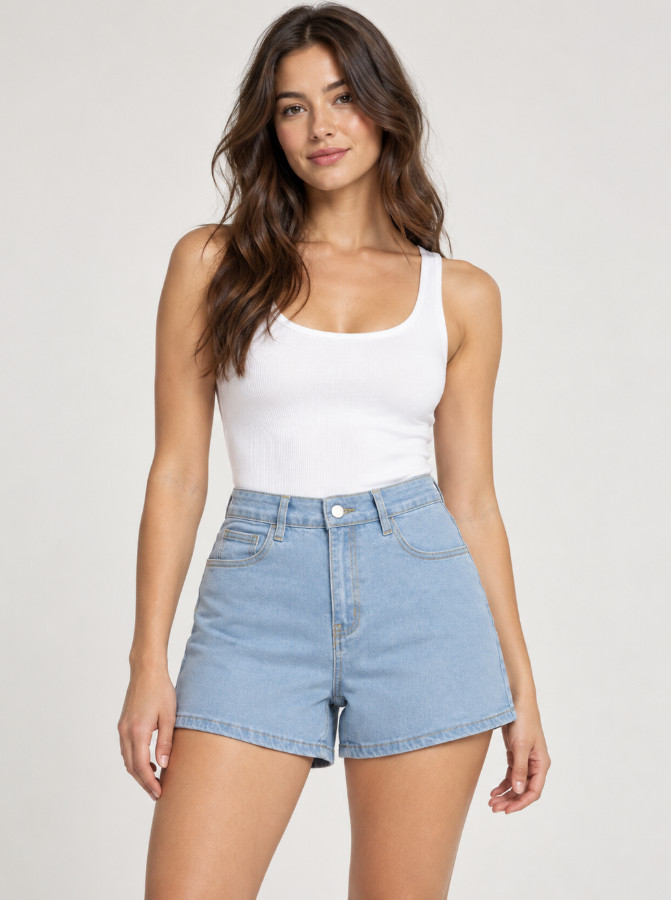krótkie spodenki jeans kieszenie