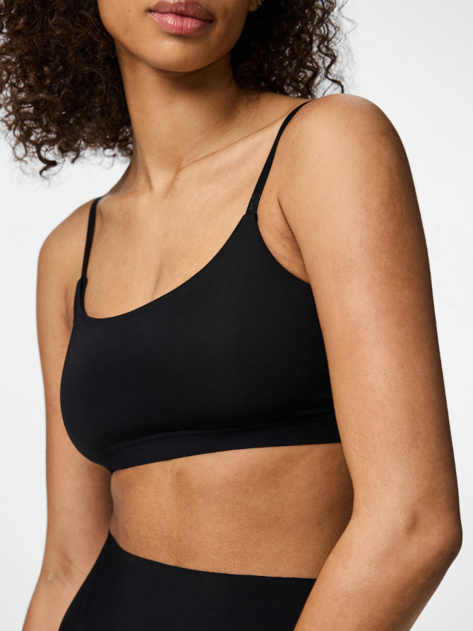 CZARNY MIĘKKI BIUSTONOSZ BRALETTE