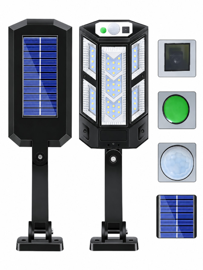 Lampa solarna LED z pilotem
