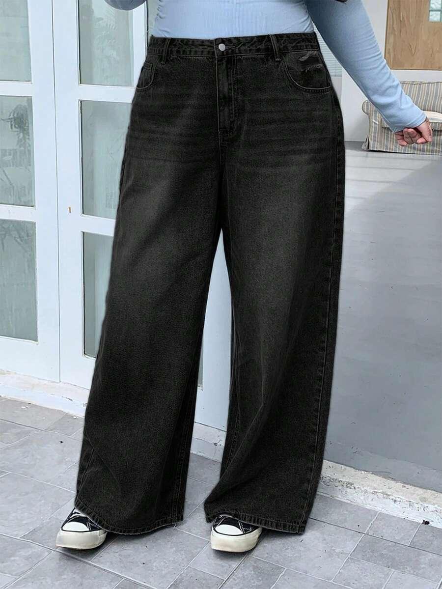 czarne spodnie jeans