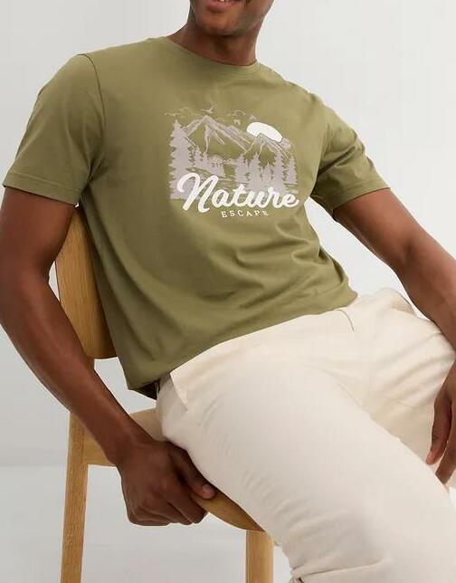 T-SHIRT MĘSKI Z NADRUKIEM