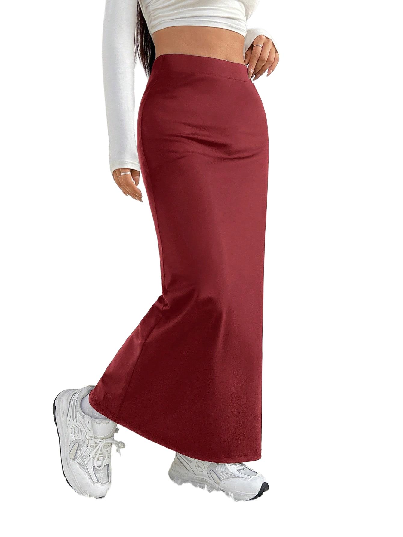SPÓDNICA MAXI CZERWONA