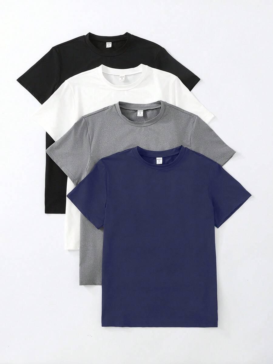 T-SHIRT OKRĄGŁY DEKOLT 4-pack