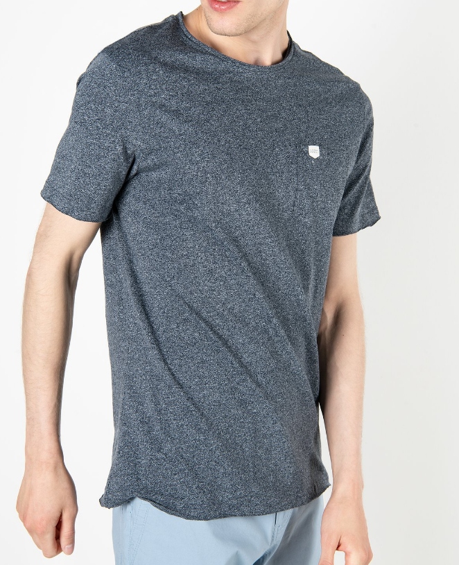 szary t-shirt wzór melanż