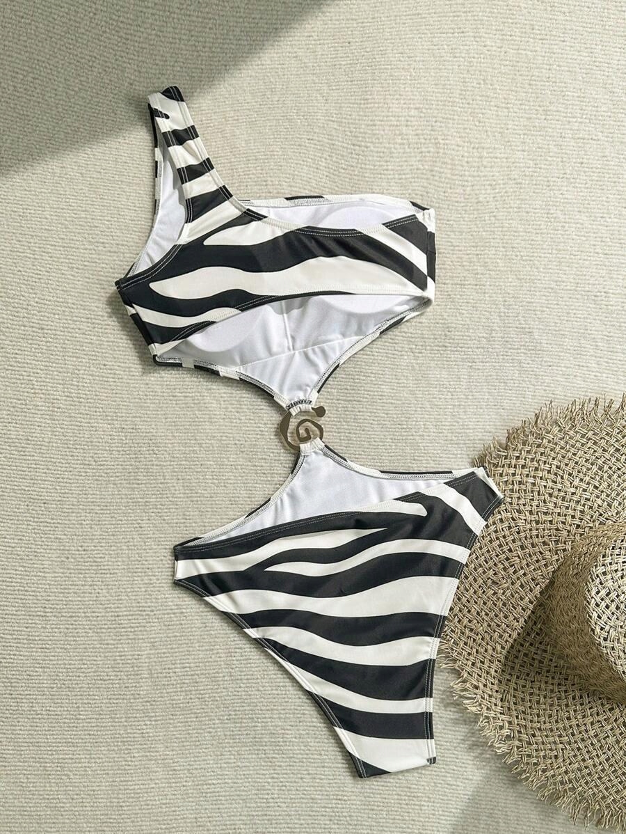 jednoczęściowy strój kąpielowy animal print
