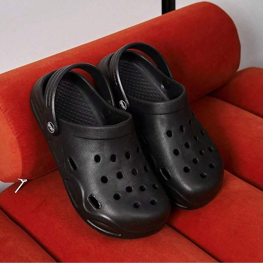 czarne klapki casual