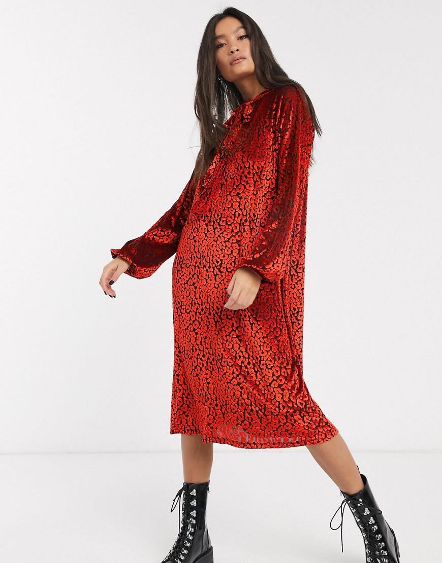 MIDI SUKIENKA ANIMAL PRINT