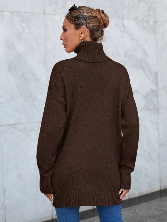 BRĄZOWY SWETER GOLF