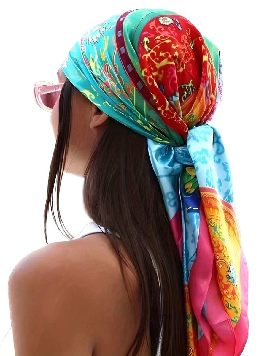 chusta na głowę wzór