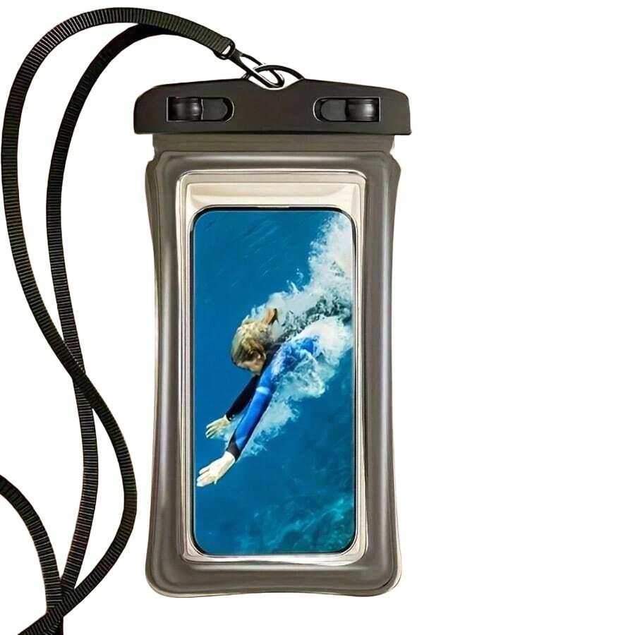 czarne WODOODPORNE ETUI NA TELEFON