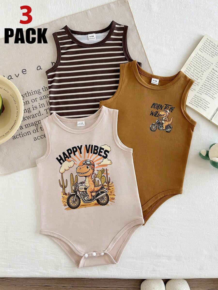 body bez rękawów 3-pack