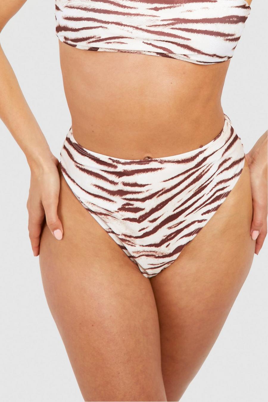 dół od bikini animal print 