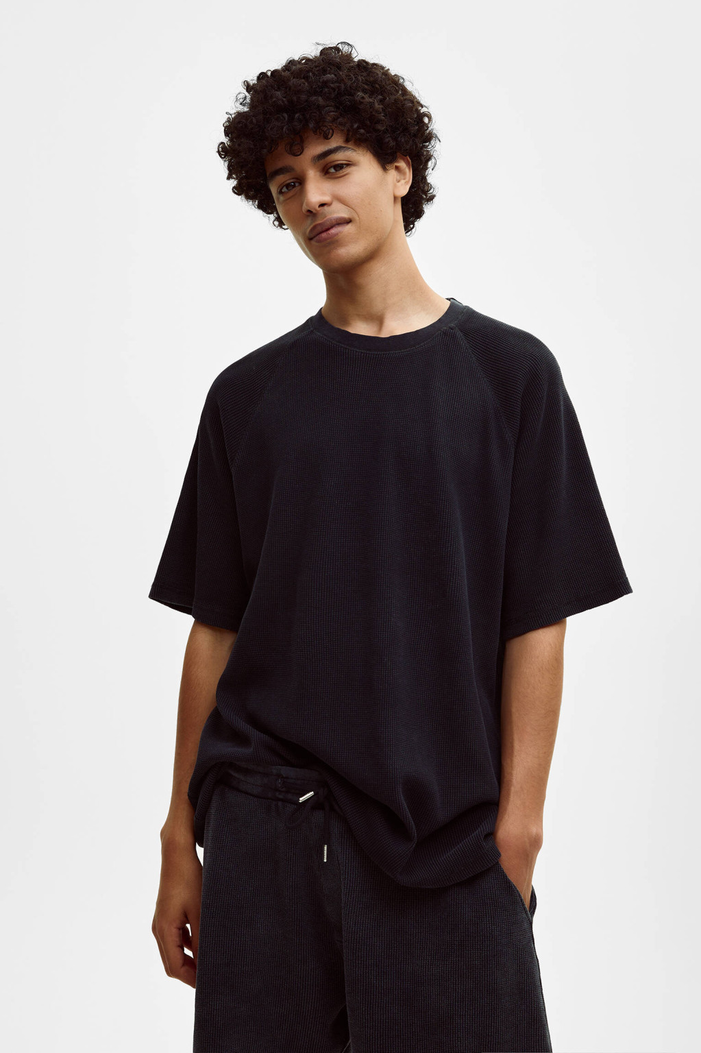 czarny t-shirt tekstura