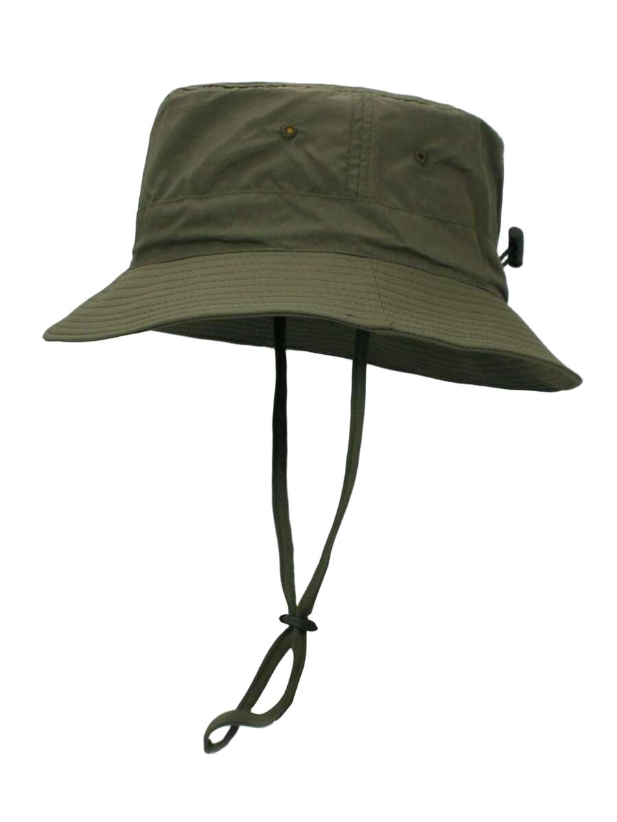 zielona czapka bucket Ze ŚCIĄGACZEM