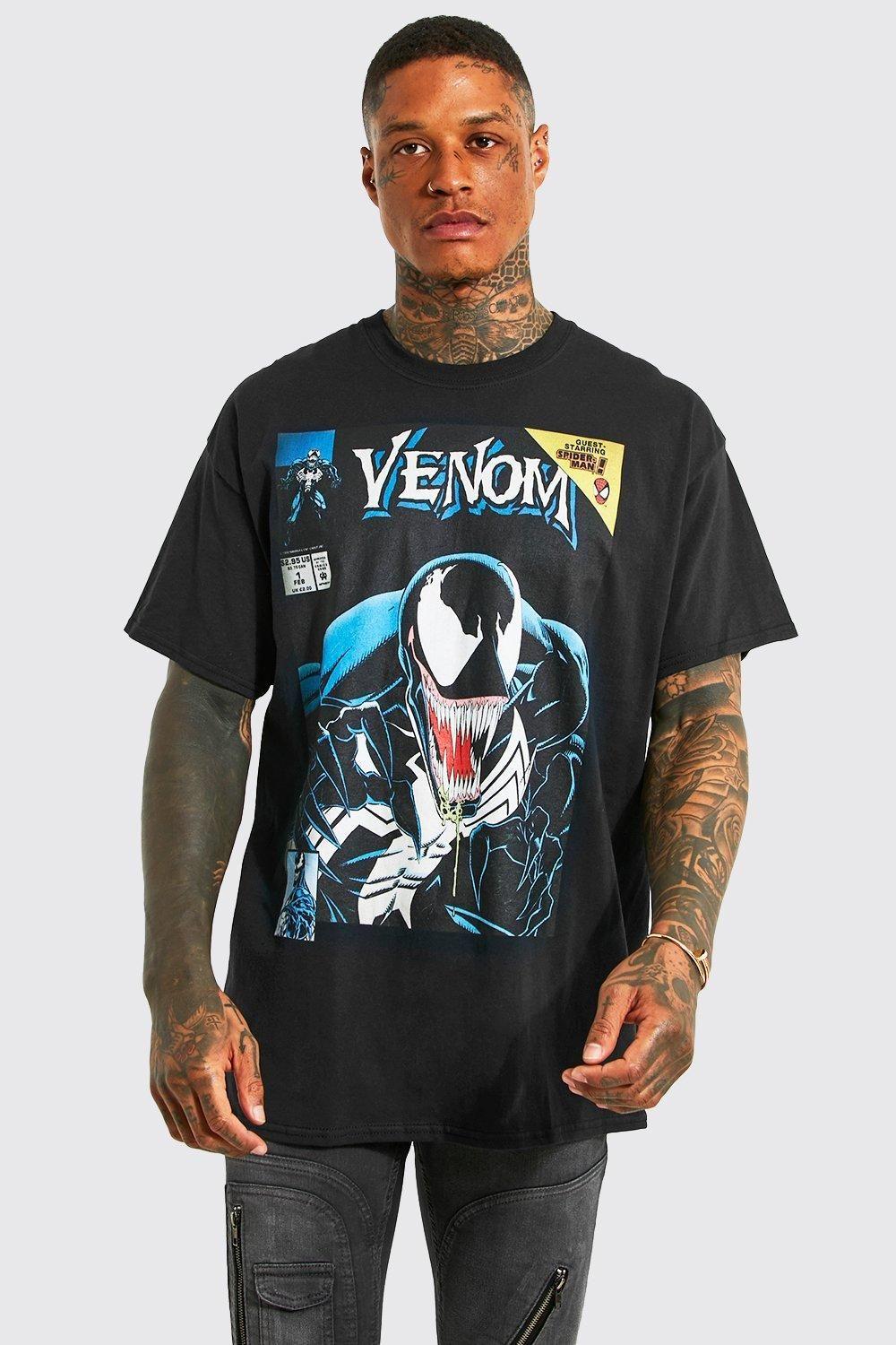 czarny t-shirt nadruk
