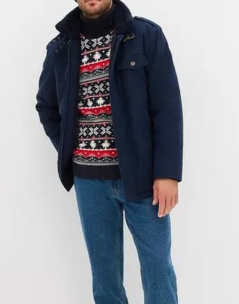 SWETER Z GOLFEM W NORWESKI WZÓR