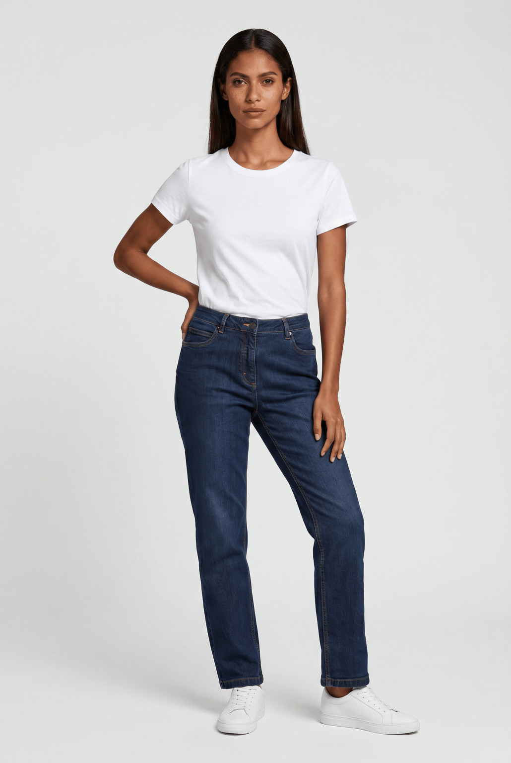 PROSTE SPODNIE JEANS