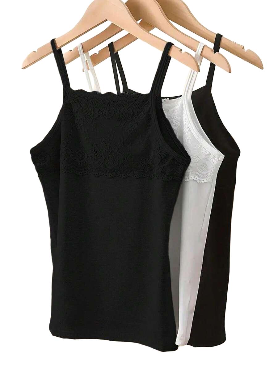 TOP NA RAMIĄCZKACH KORONKA 3-PACK