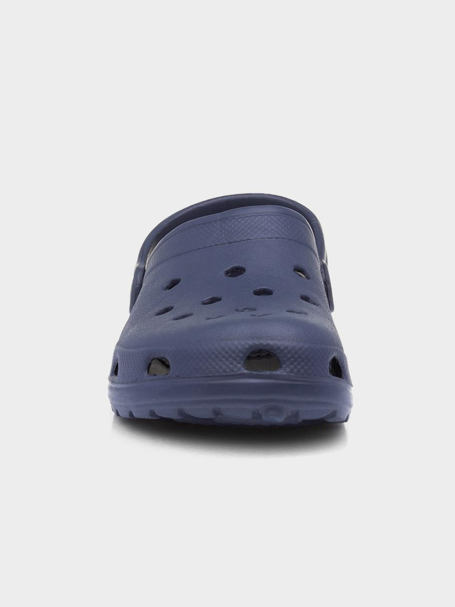 granatowe klapki casual