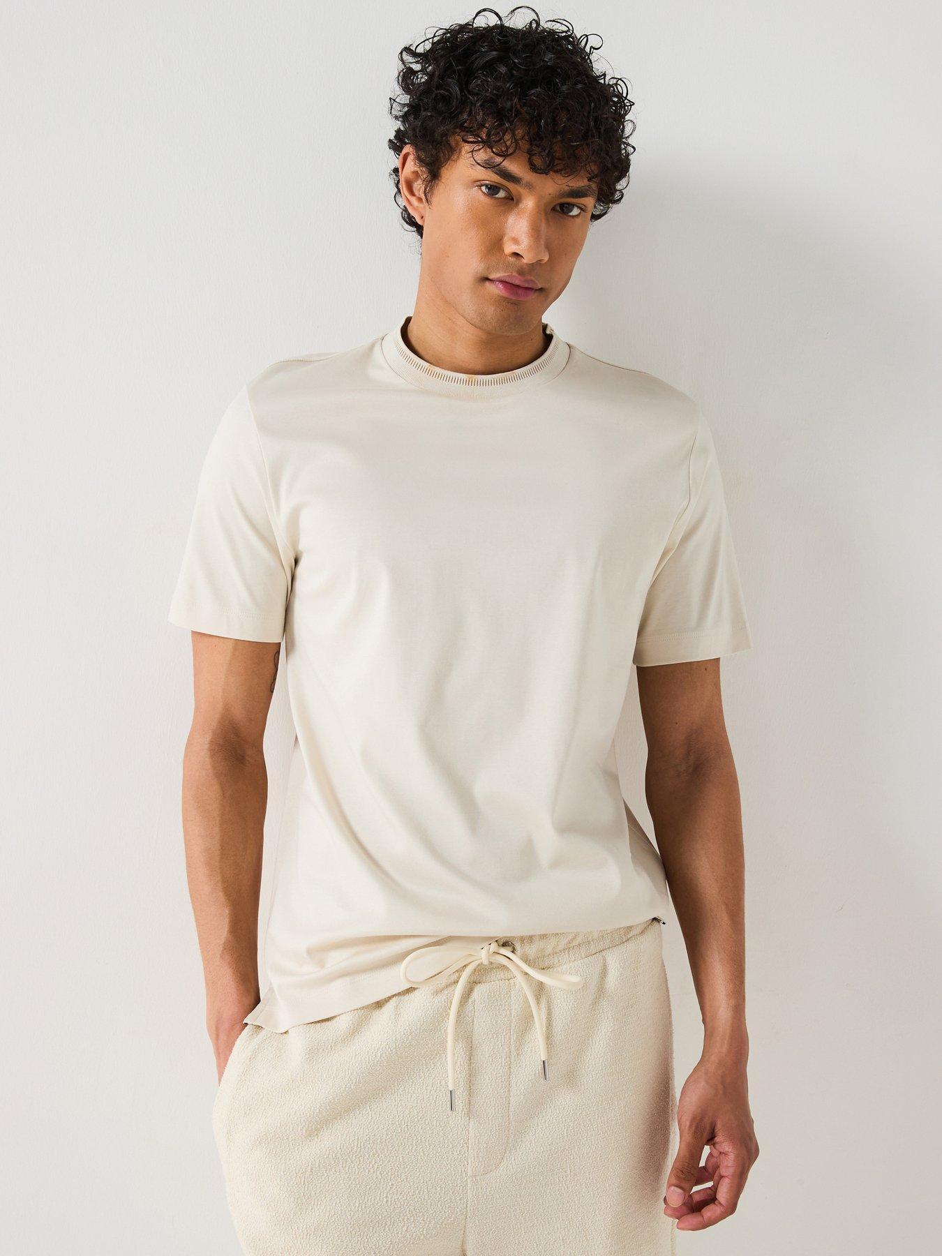 BOSS T-SHIRT MĘSKI BAWEŁNIANY DEKOLT OKRĄGŁY 50531793