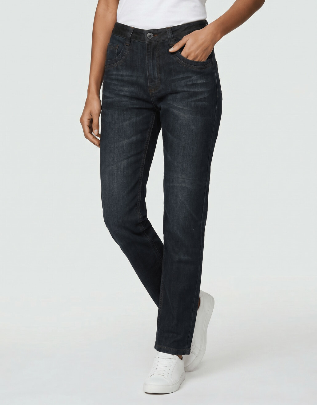 PROSTE SPODNIE JEANS