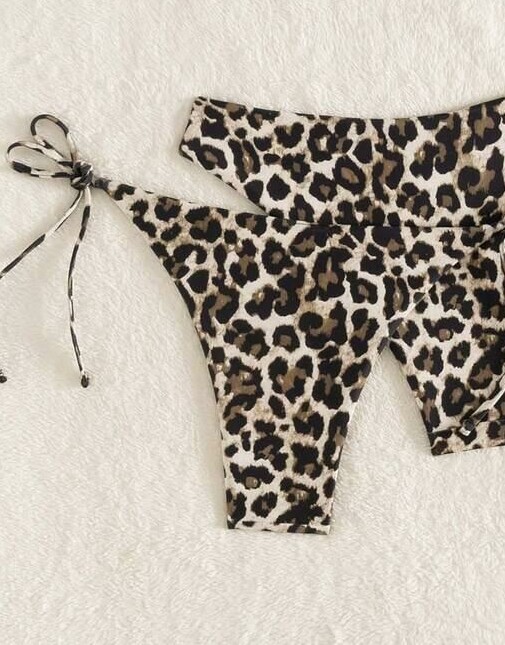 DÓŁ OD BIKINI animal print