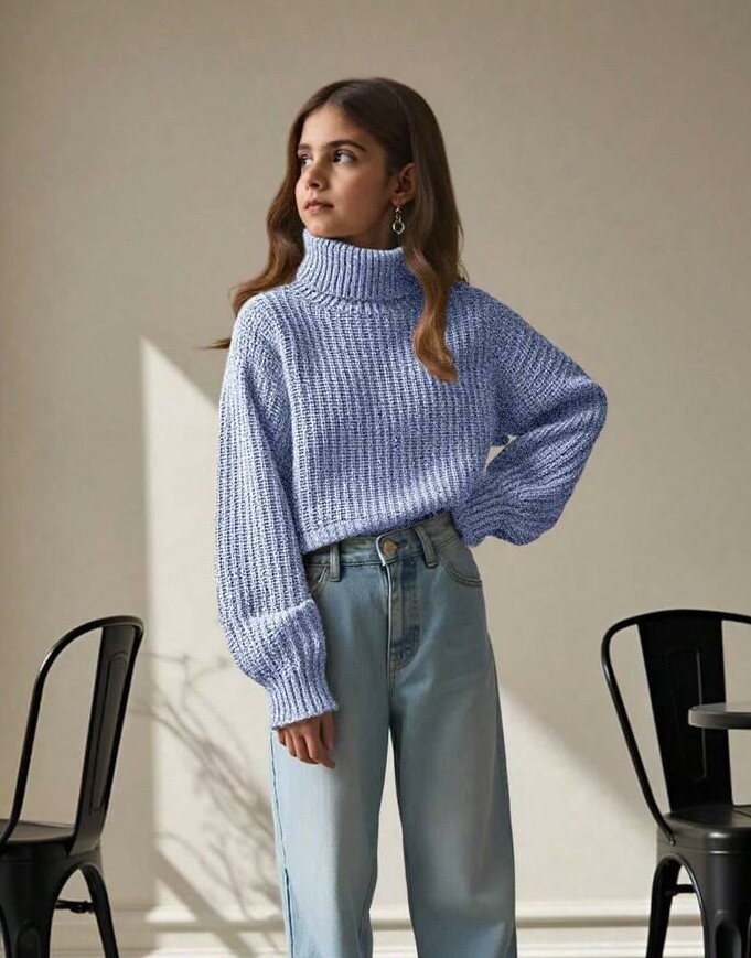 FIOLETOWY SWETER GOLF