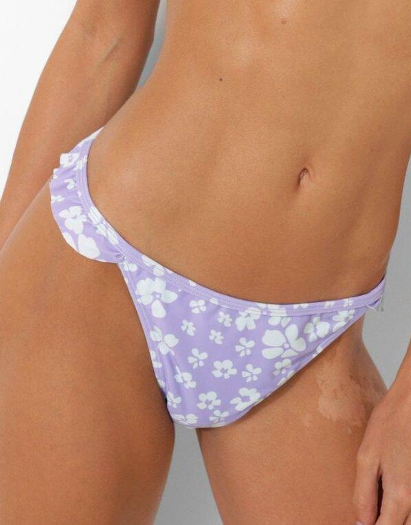 dół od bikini wzór kwiaty