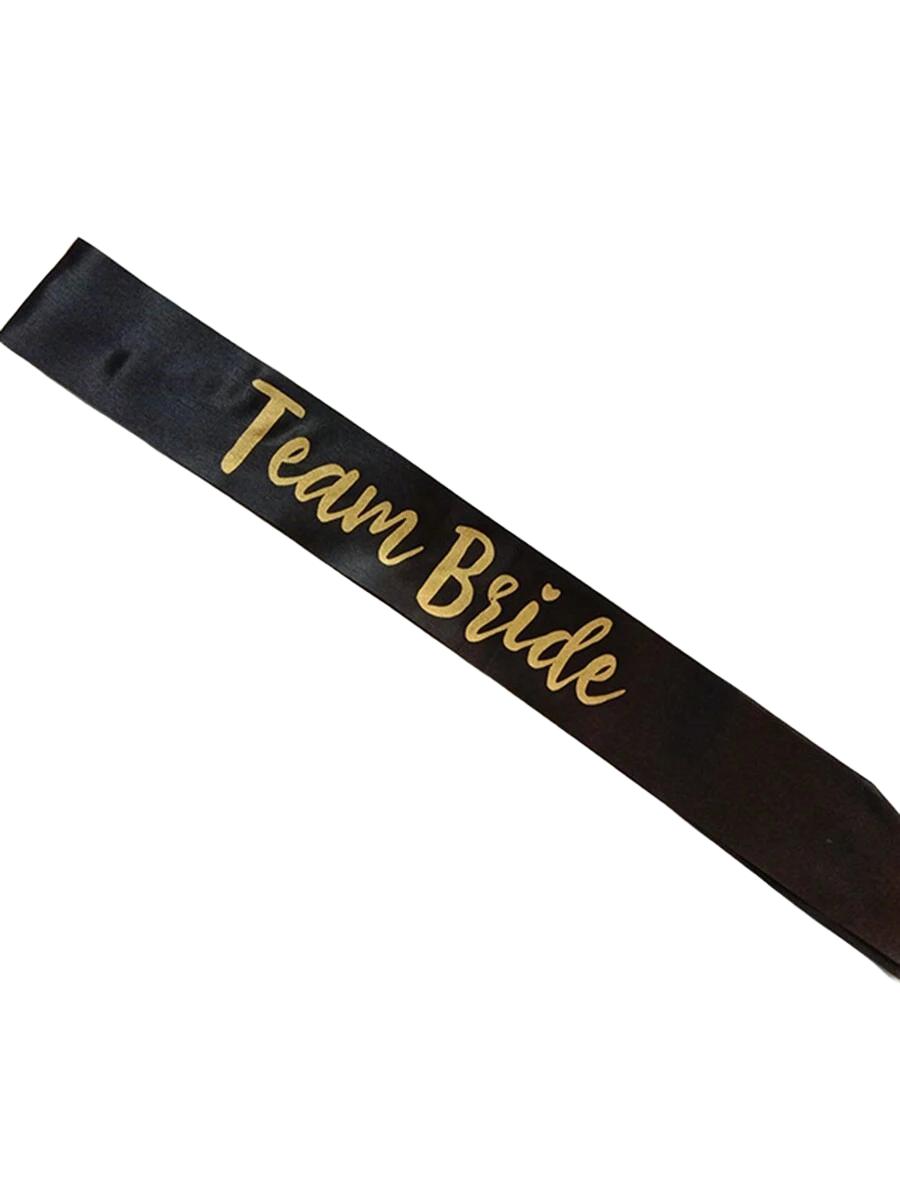 czarna szarfa team bride