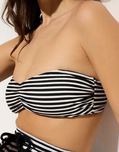 GÓRA BIKINI DAMSKA WZÓR W PASKI