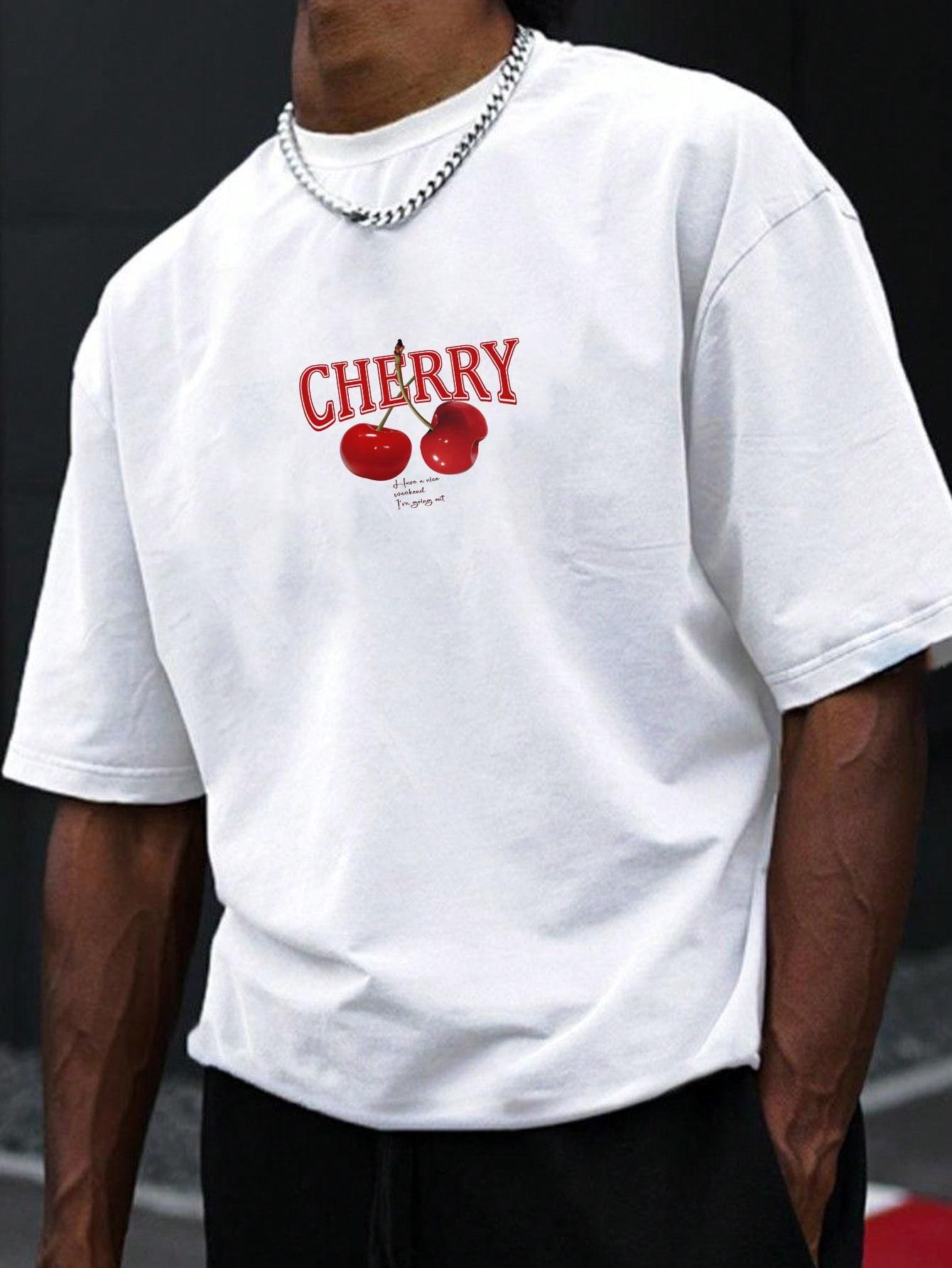 BIAŁY T-SHIRT PRINT