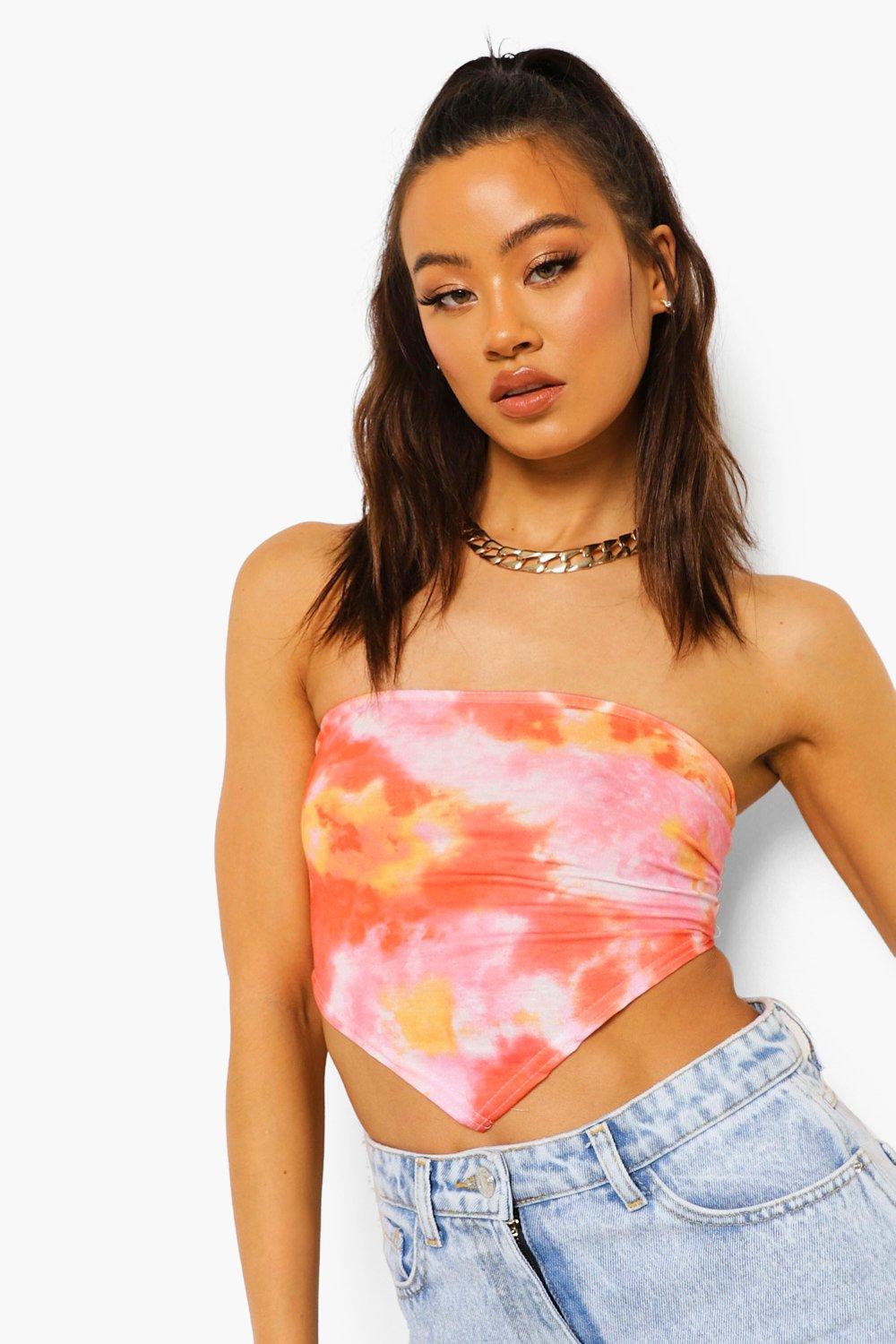 wiązany top print