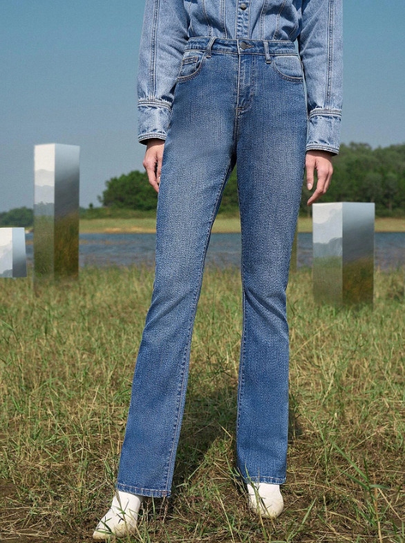 SPODNIE JEANS PROSTA NOGAWKA
