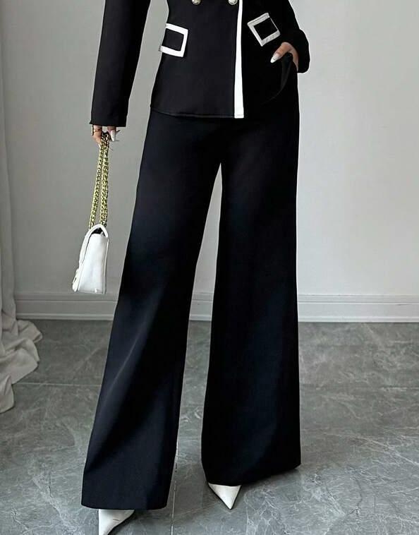 czarne eleganckie spodnie