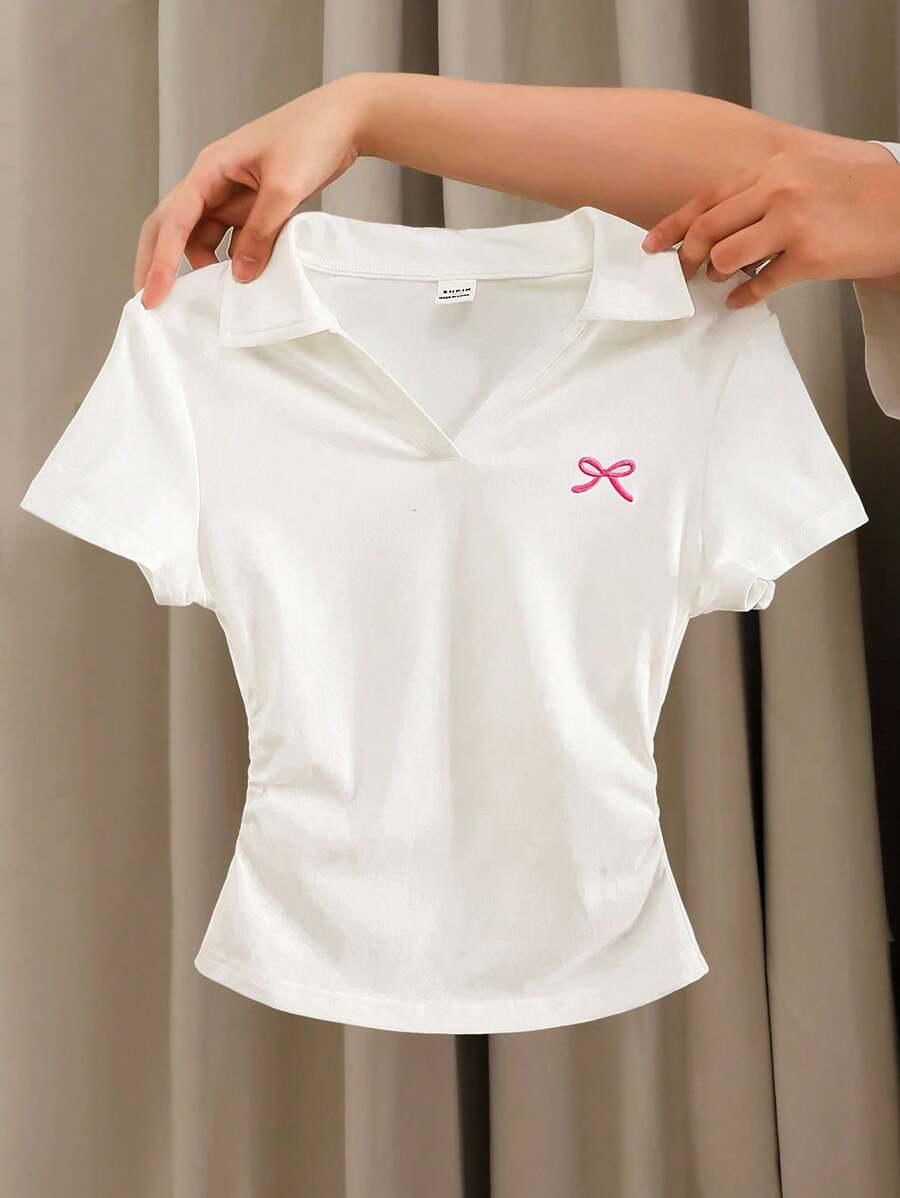 biała koszulka polo