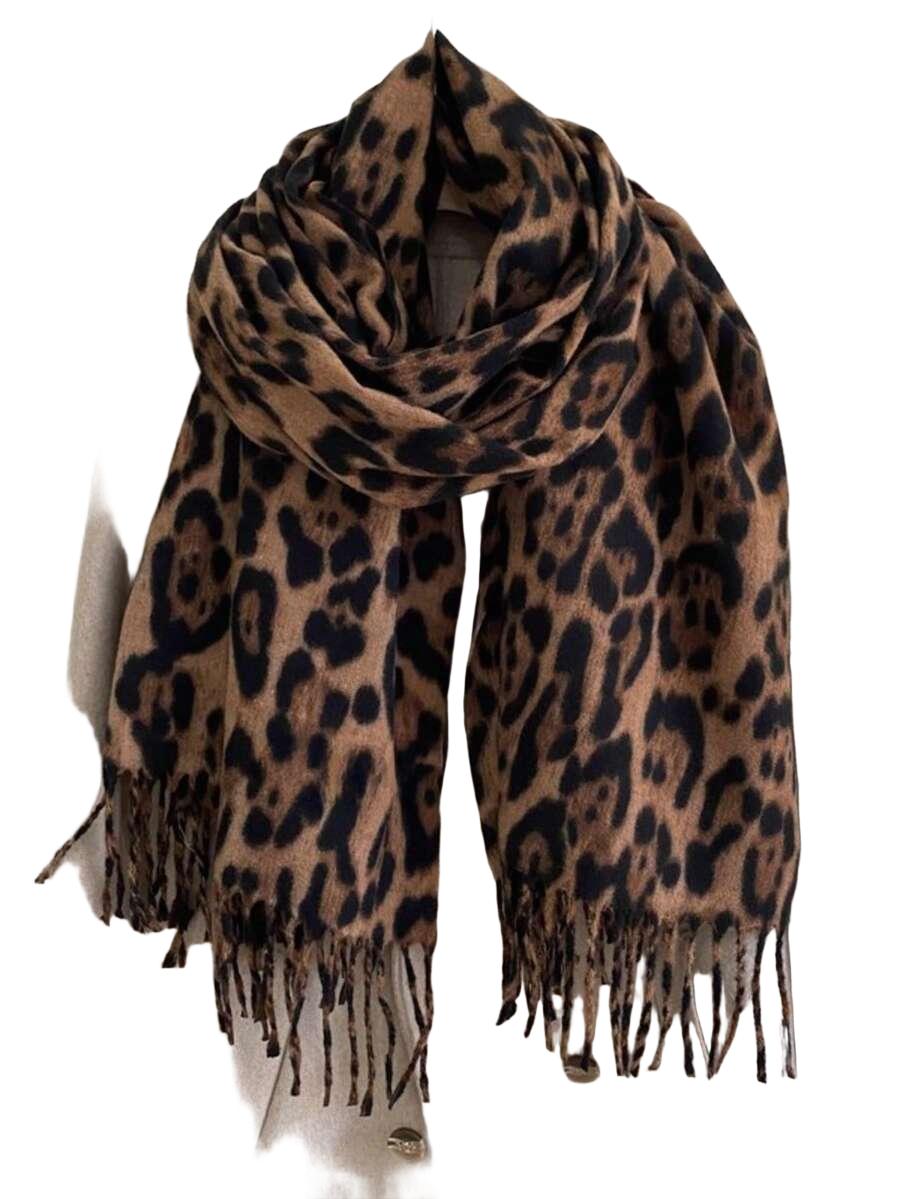 szalik wzór animal print