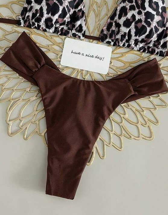 brązowy dół od bikini