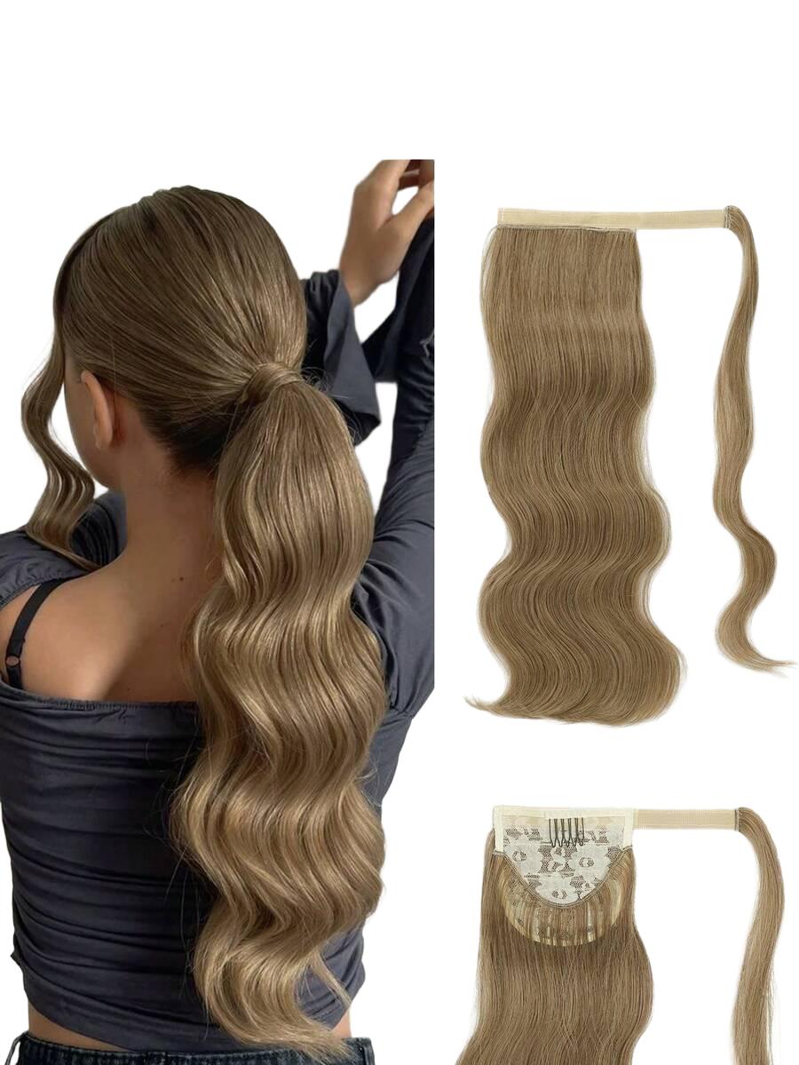 syntetyczne włosy ciemny blond