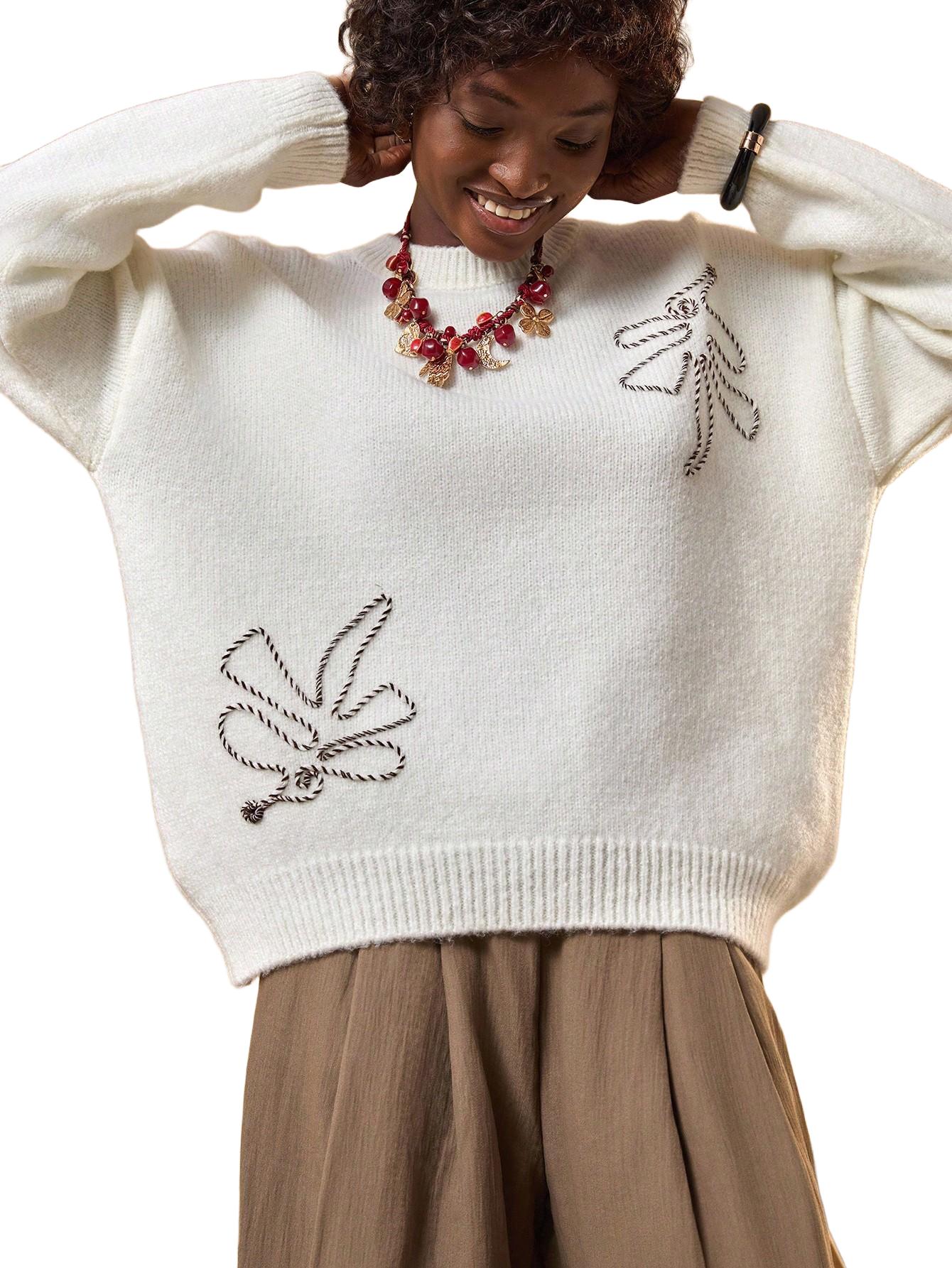 SWETER Z HAFTEM