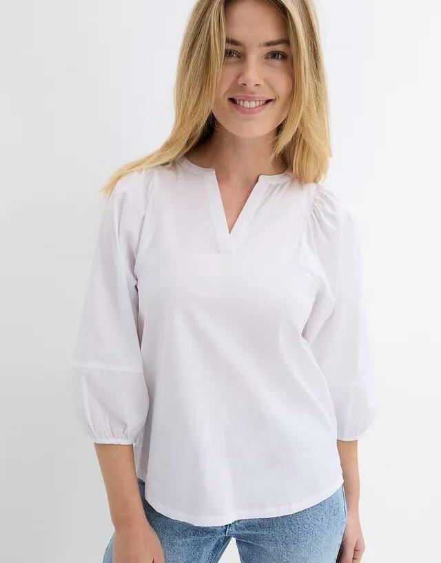 BIAŁA BLUZKA V NECK 