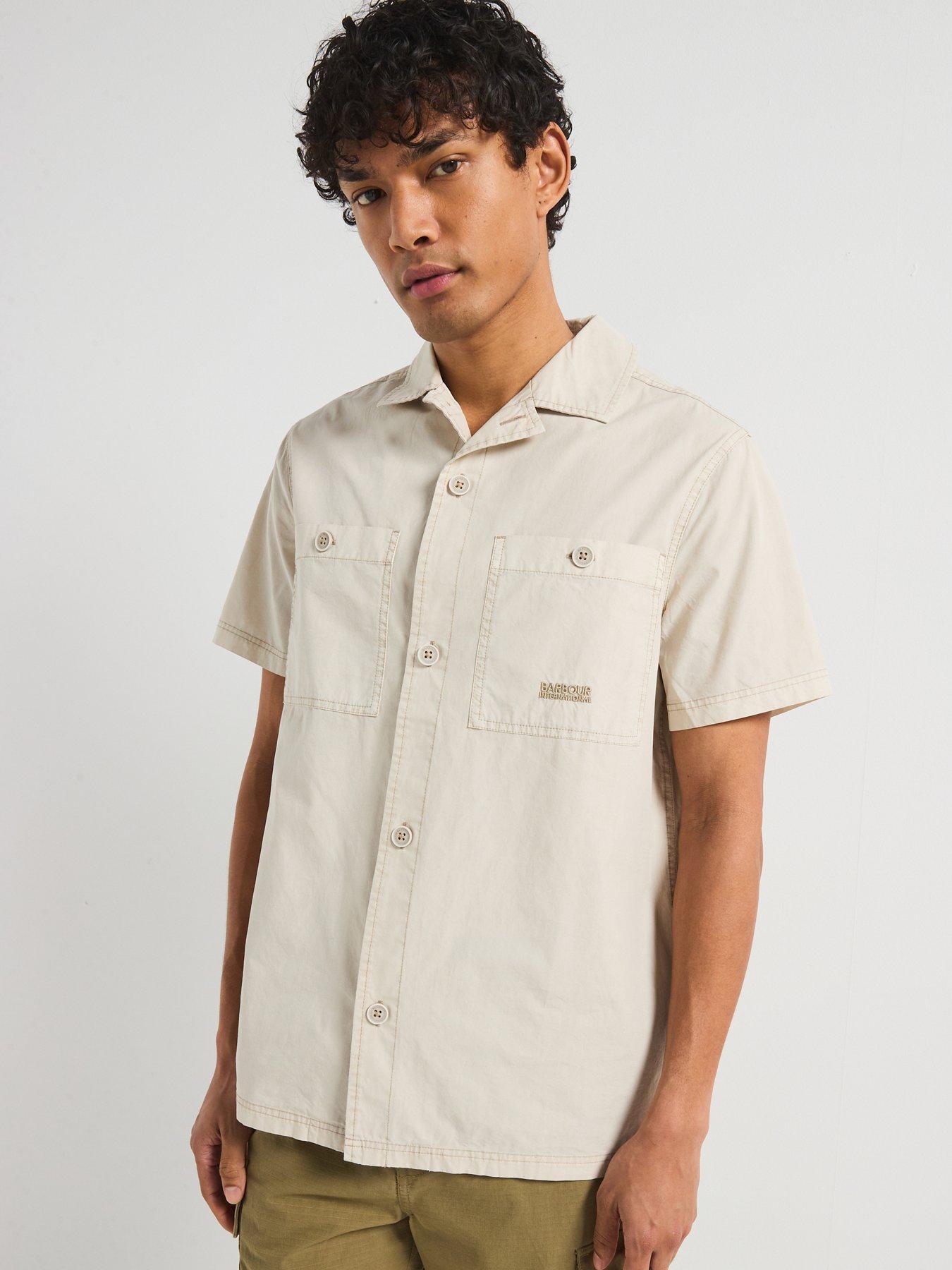 BARBOUR KOSZULA Z KRÓTKIM RĘKAWEM MSH5559GY18